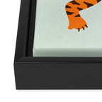 The Roar: Orange Tiger Edition Framed Canvas Print Gallery Image 3