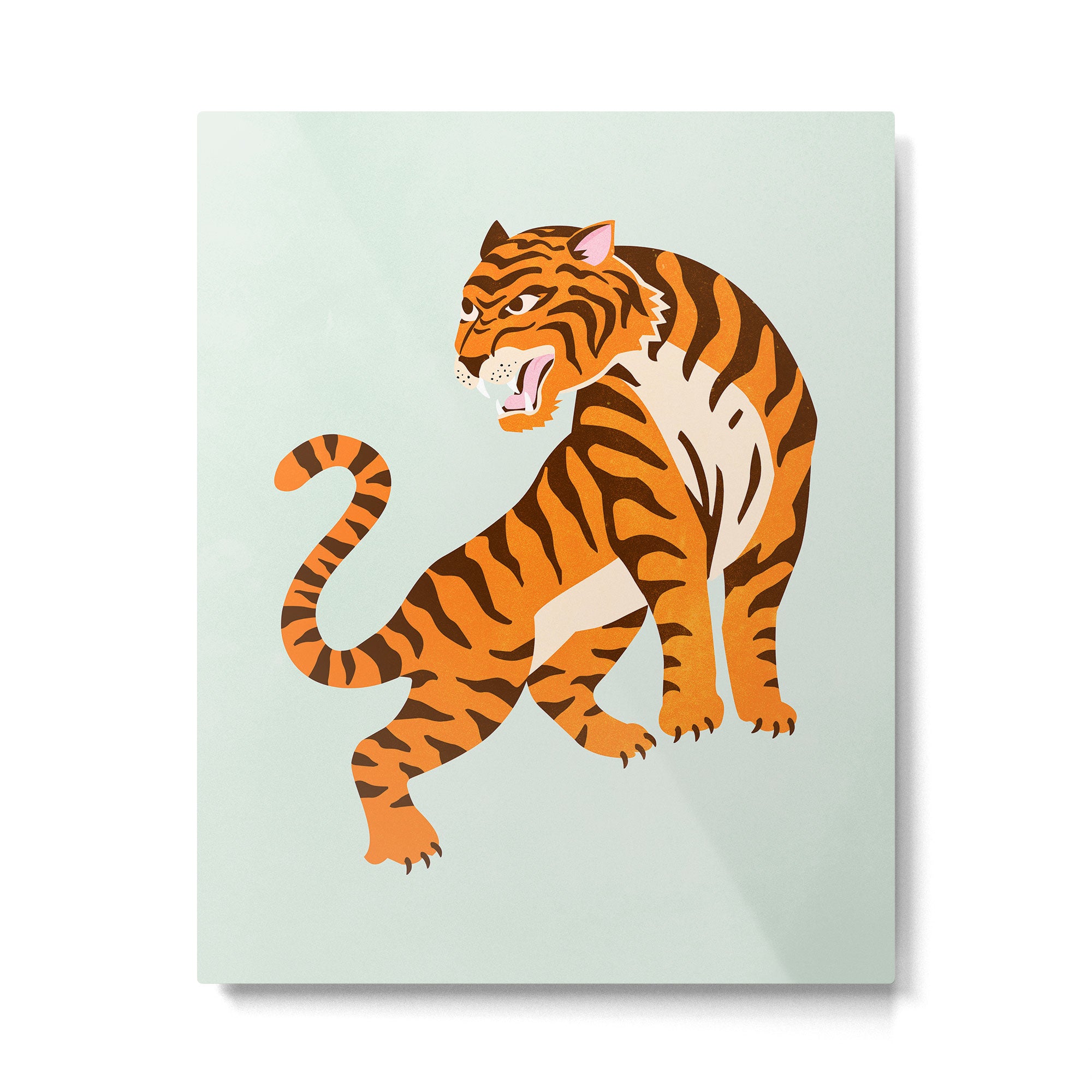 The Roar: Orange Tiger Edition Metal Print Gallery Image 4
