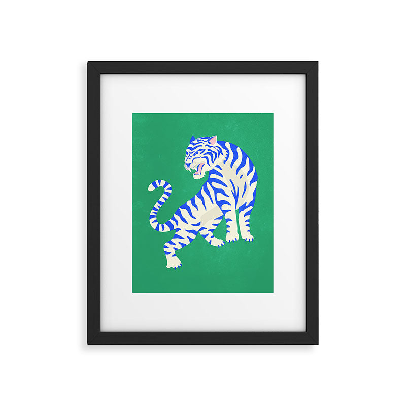 The Roar: White Tiger Edition Framed Art Print Gallery Image 4