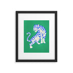 The Roar: White Tiger Edition Framed Art Print Gallery Image 4