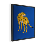 The Stare 2: Golden Cheetah Edition Framed Canvas Print Gallery Image 2