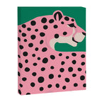 The Stare 3: Pink Cheetah Edition Canvas Print Gallery Image 6