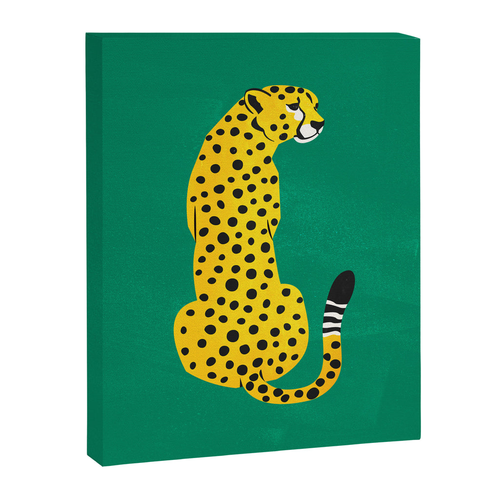 The Stare: Golden Cheetah Edition Canvas Print Gallery Image 6