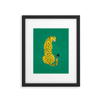 The Stare: Golden Cheetah Edition Framed Art Print Gallery Image 5