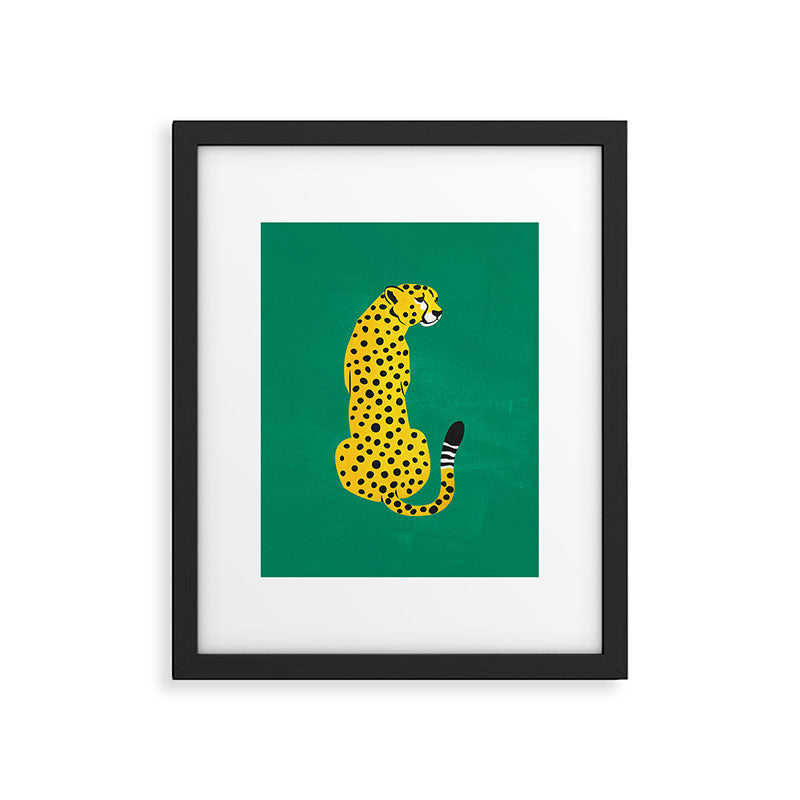 The Stare: Golden Cheetah Edition Framed Art Print Gallery Image 5