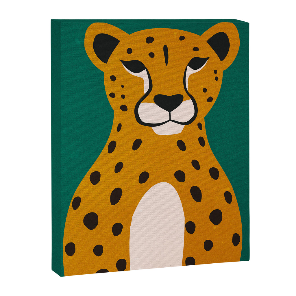 The Stare: Marigold Cheetah Canvas Print Gallery Image 8