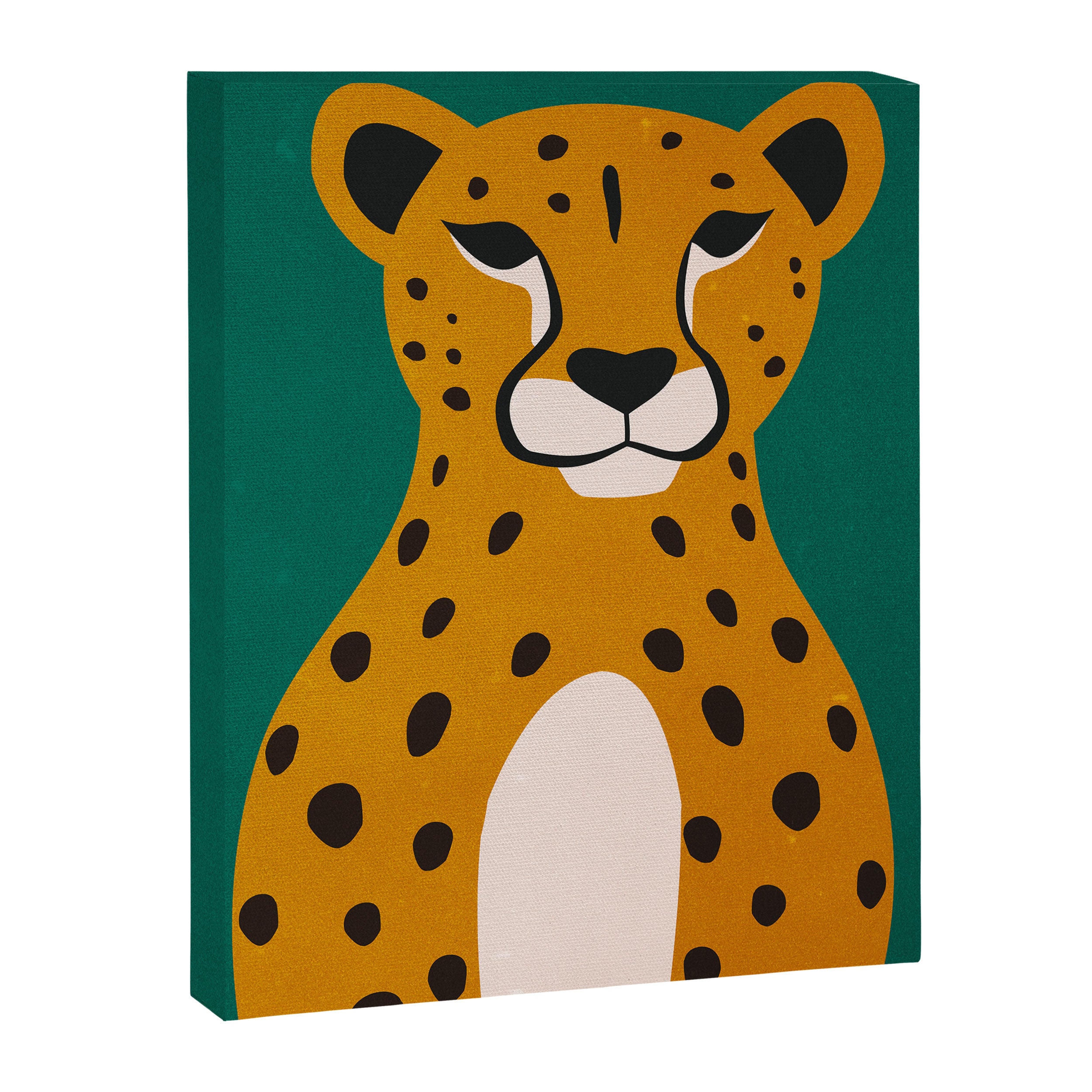 The Stare: Marigold Cheetah Canvas Print Gallery Image 8