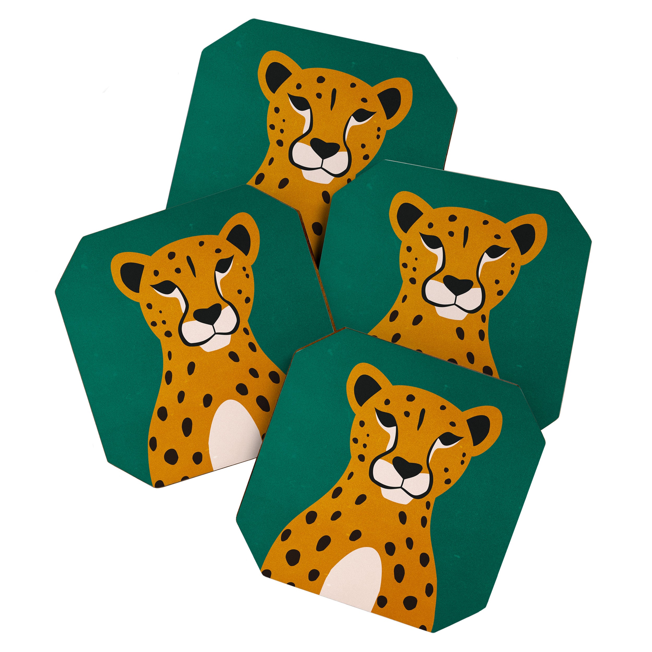 The Stare: Marigold Cheetah Coaster Gallery Image 1