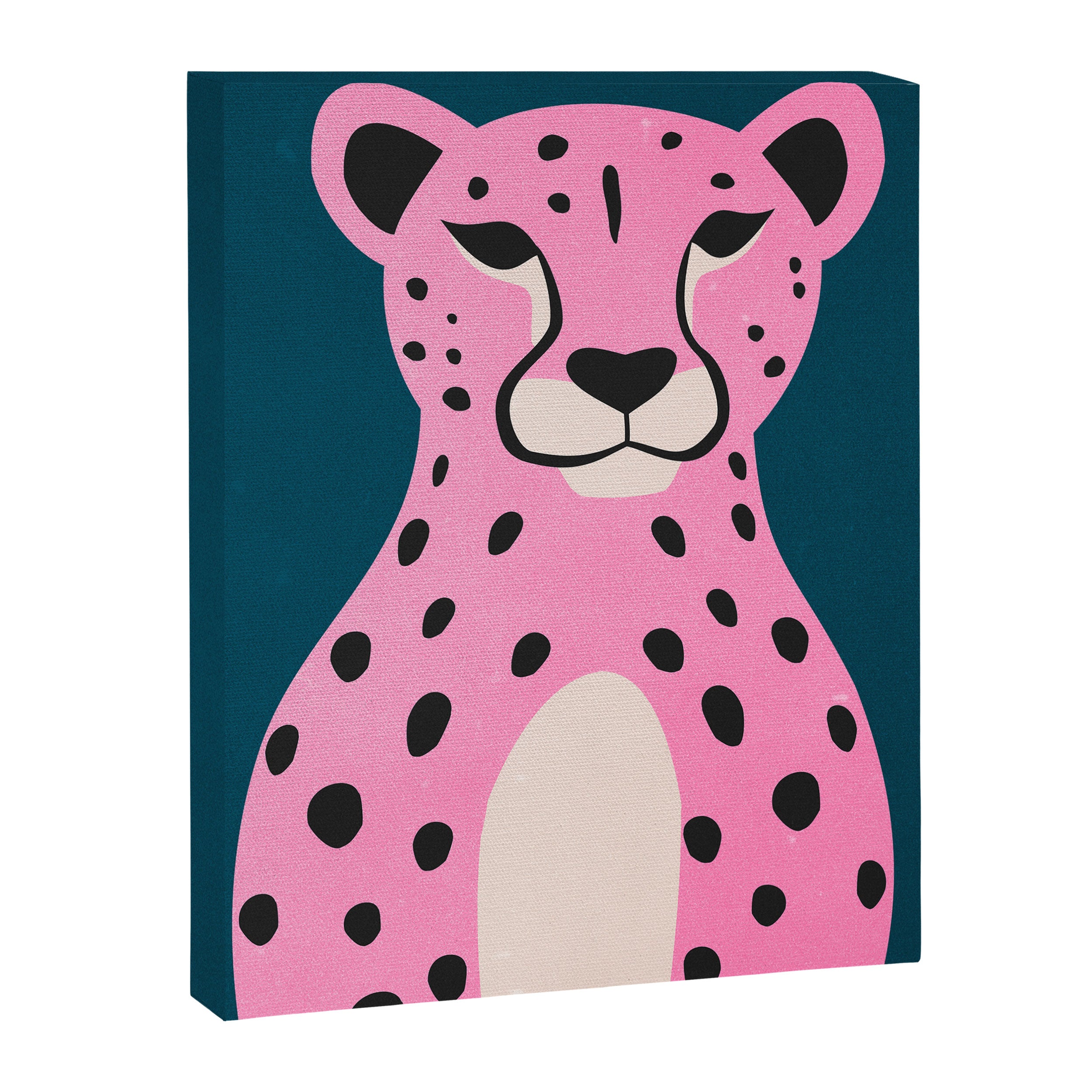 The Stare: Night Race Pink Cheetah Edition Canvas Print Gallery Image 6