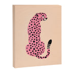 The Stare: Peach Cheetah Edition Canvas Print Gallery Image 6