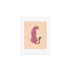 The Stare: Peach Cheetah Edition Art Print Gallery Image 1