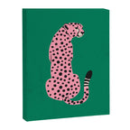 The Stare: Pink Cheetah Edition Canvas Print Gallery Image 6