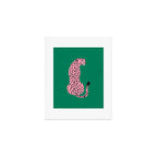 The Stare: Pink Cheetah Edition Art Print Gallery Image 1