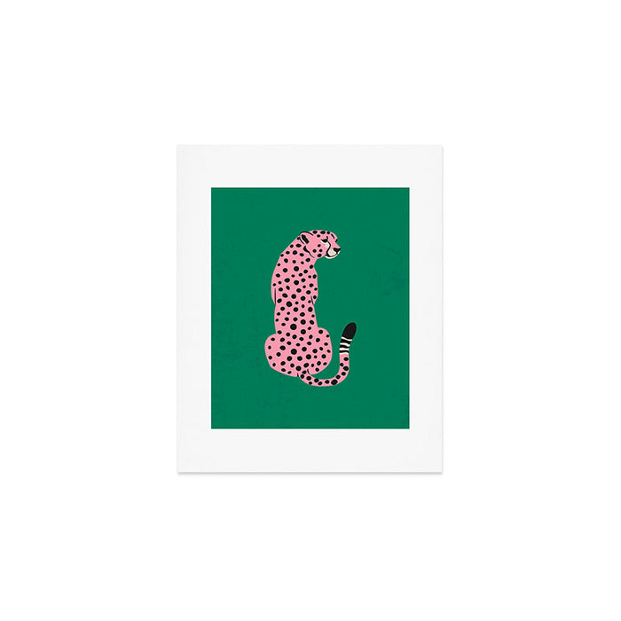 The Stare: Pink Cheetah Edition Art Print Gallery Image 1