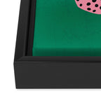 The Stare: Pink Cheetah Edition Framed Canvas Print Gallery Image 3
