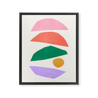 The Sundowner: Stacked Shapes 01 Framed Canvas Print Gallery Image 6