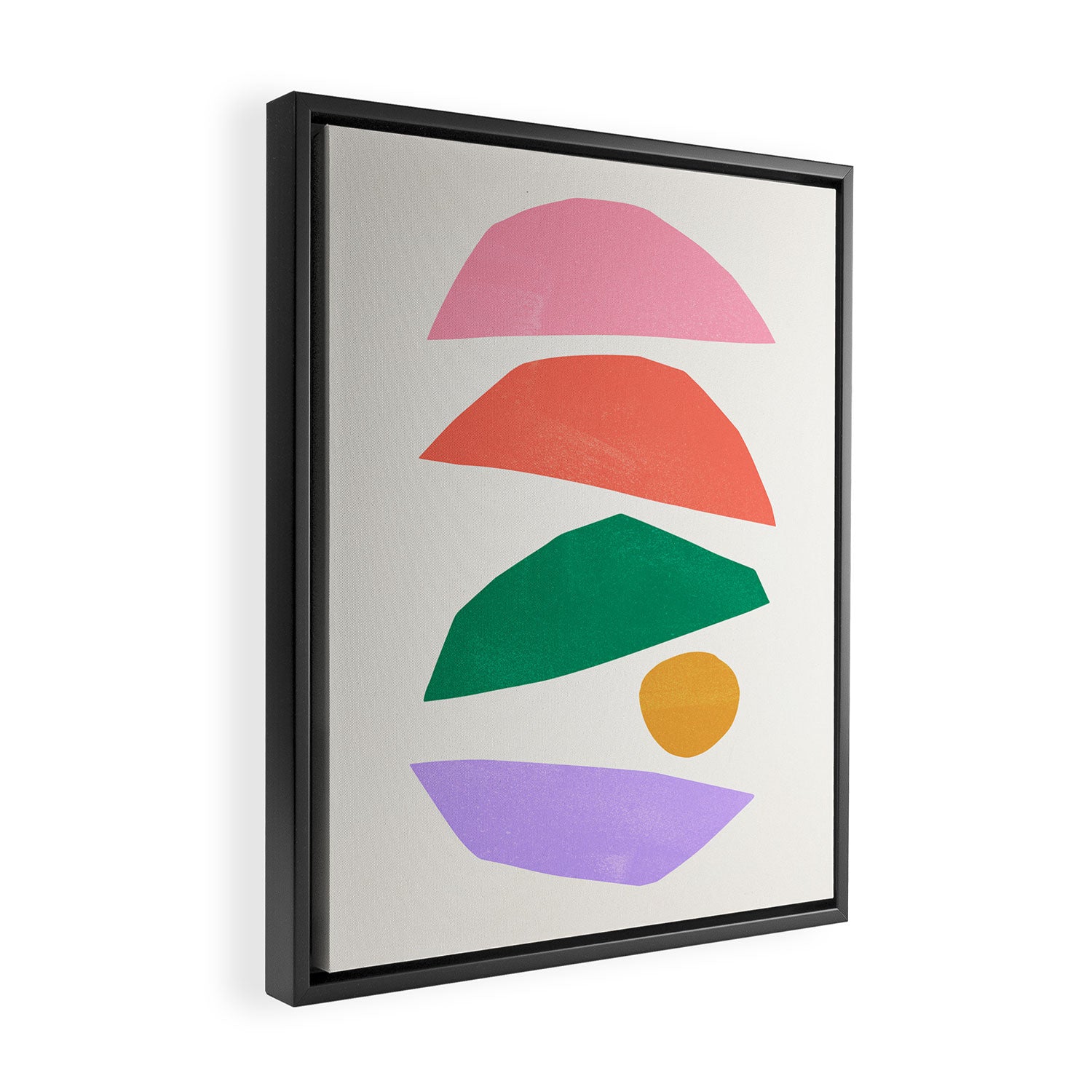 The Sundowner: Stacked Shapes 01 Framed Canvas Print Gallery Image 2