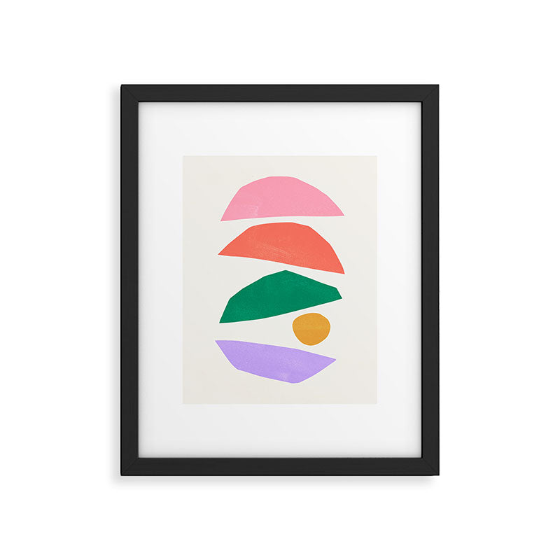 The Sundowner: Stacked Shapes 01 Framed Art Print Gallery Image 5