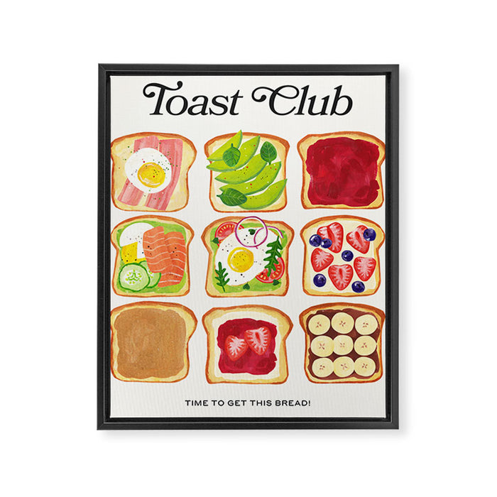 The Toast Club: Brunch Art Framed Canvas Print Gallery Image 1