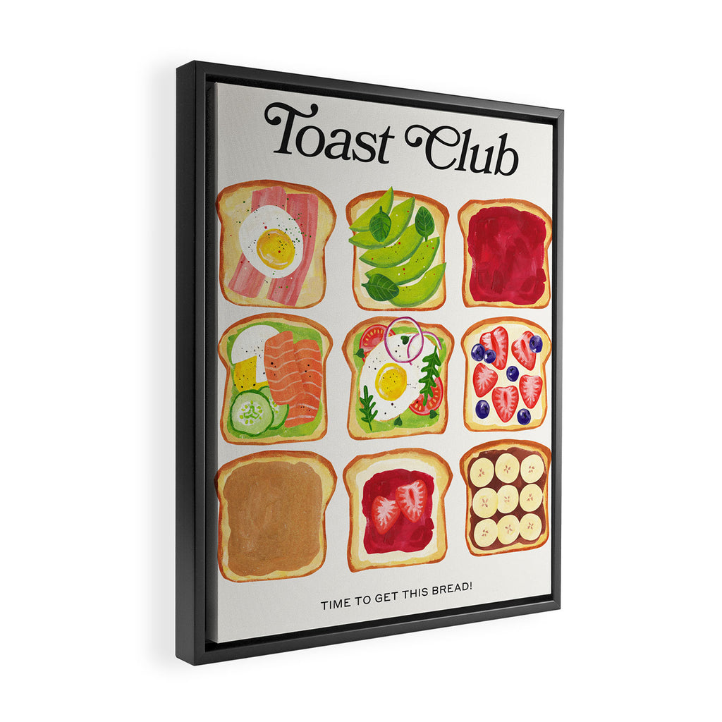 The Toast Club: Brunch Art Framed Canvas Print Gallery Image 2