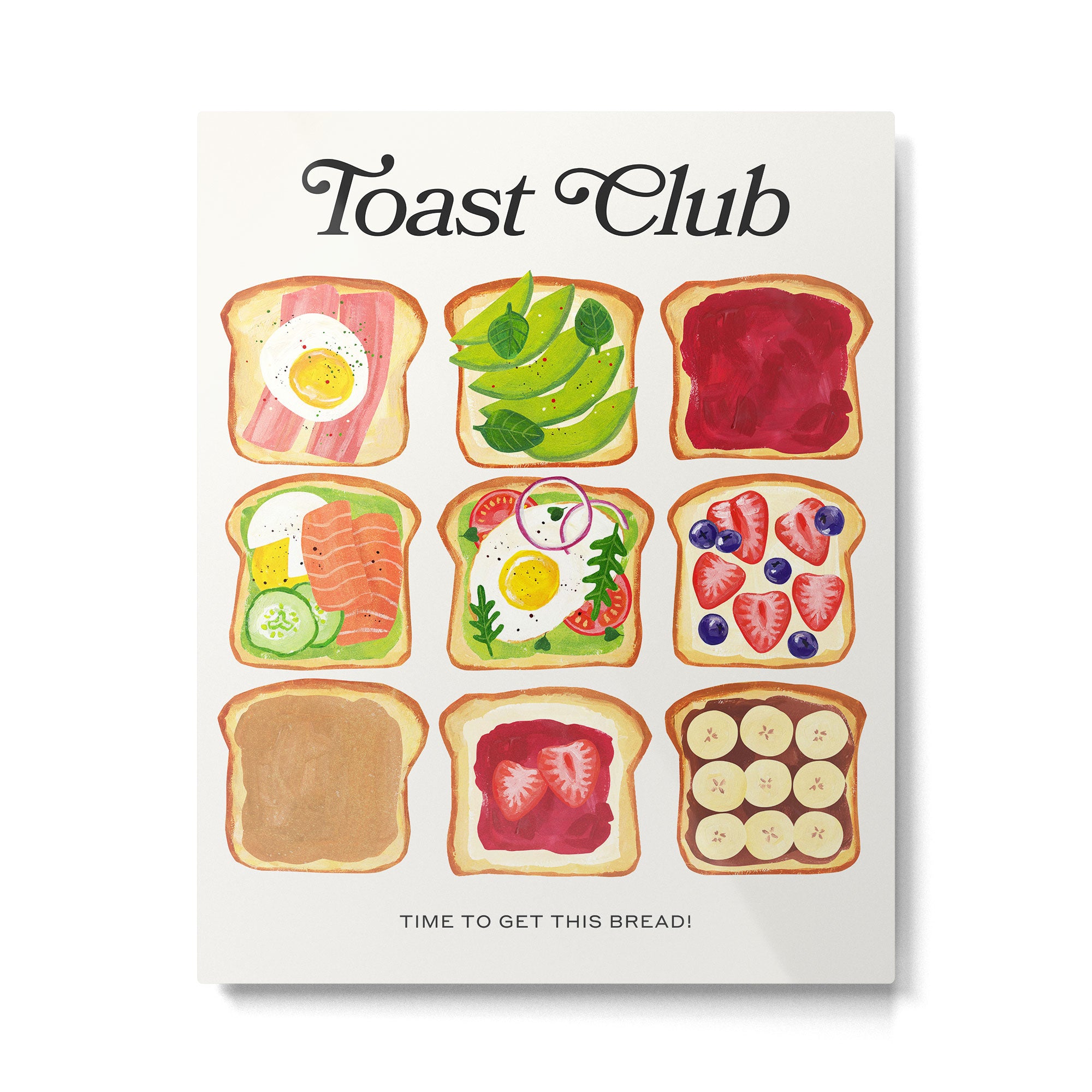 The Toast Club: Brunch Art Metal Print Gallery Image 4