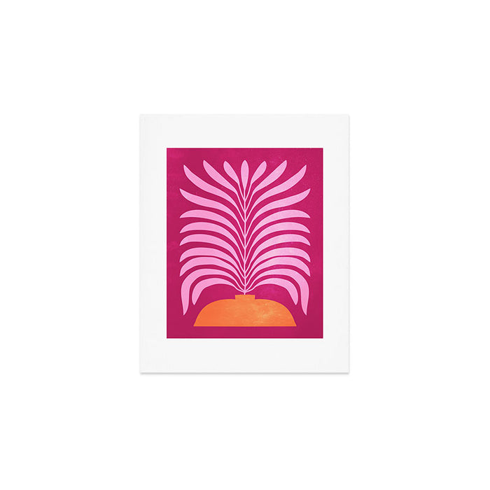 THE VASE 02: Bordeaux Wine Leaves Art Print Gallery Image 1