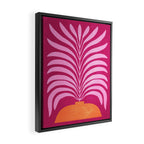 THE VASE 02: Bordeaux Wine Leaves Framed Canvas Print Gallery Image 2