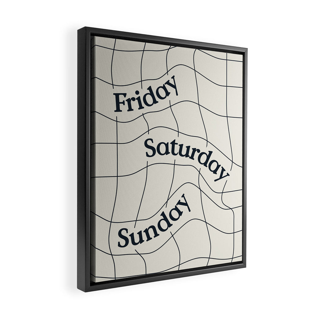 The Weekend Framed Canvas Print Gallery Image 2