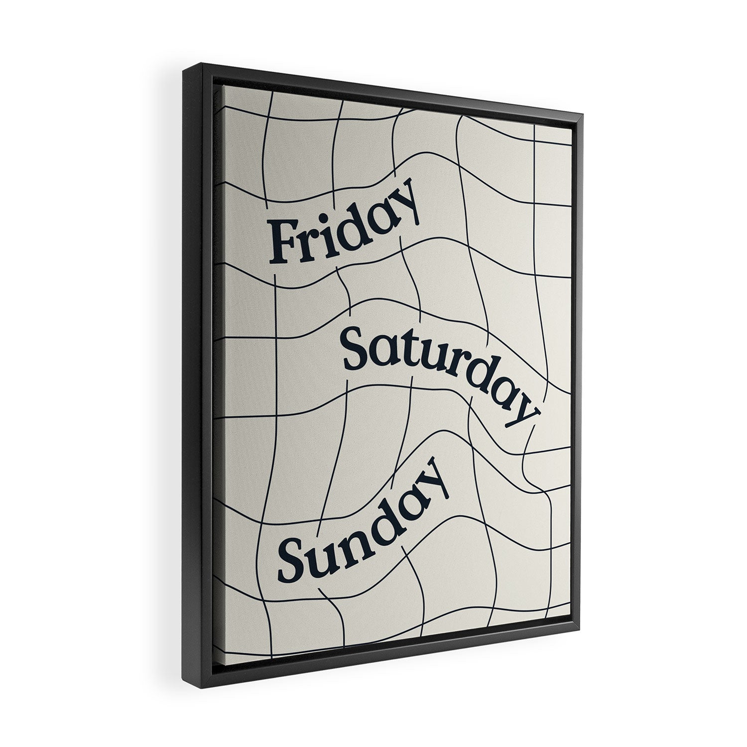 The Weekend Framed Canvas Print Gallery Image 2