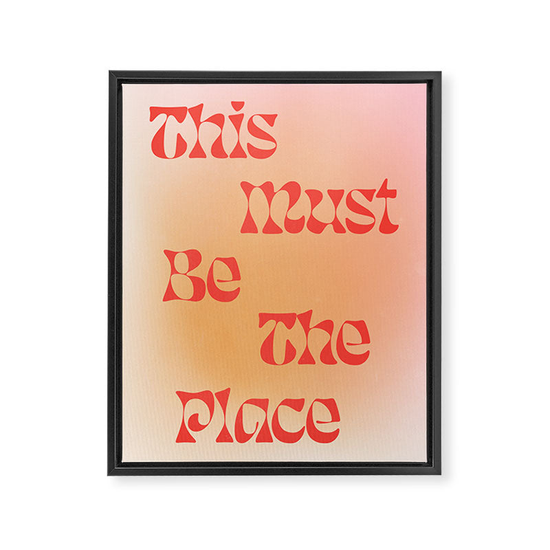 This Must Be The Place: Gradient Edition Framed Canvas Print Gallery Image 6