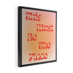 This Must Be The Place: Gradient Edition Framed Canvas Print Gallery Image 2