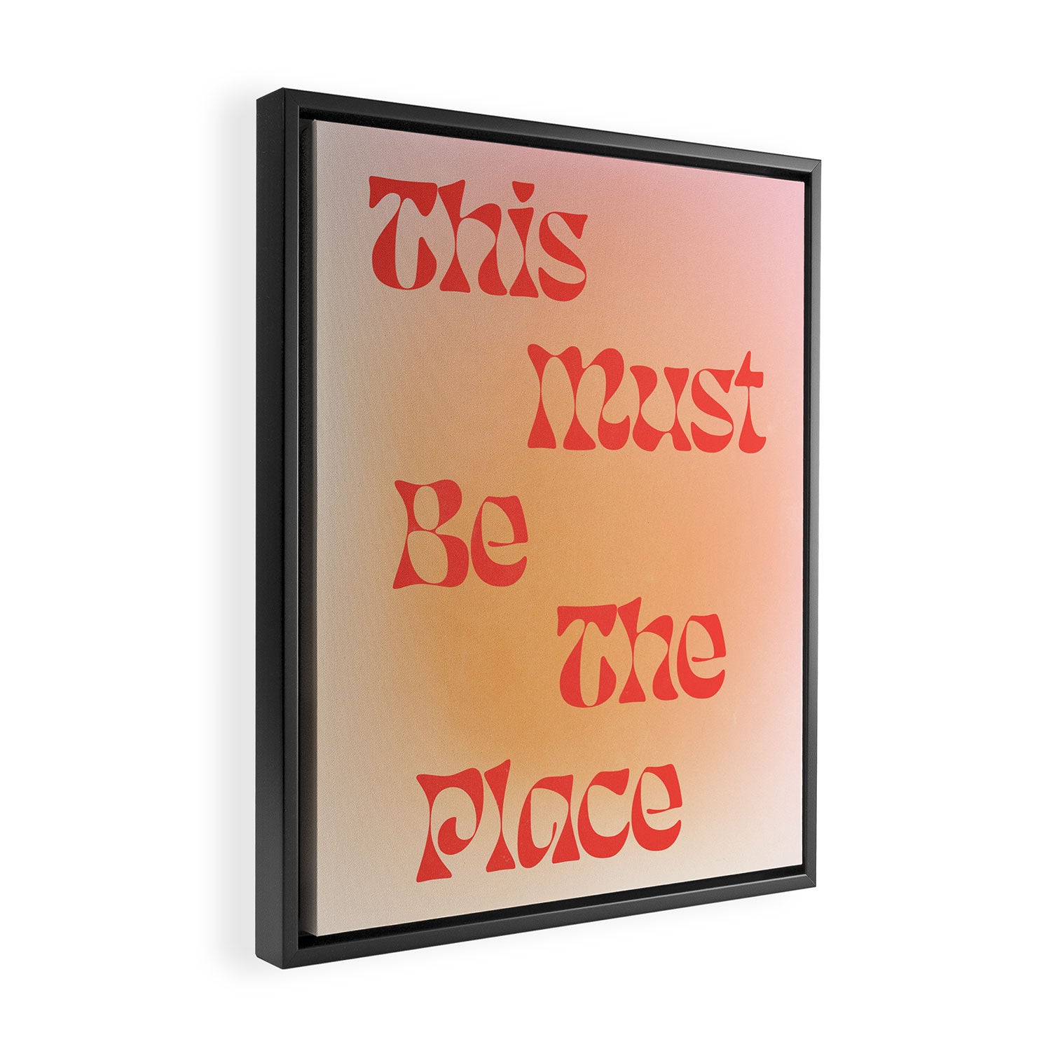 This Must Be The Place: Gradient Edition Framed Canvas Print Gallery Image 2