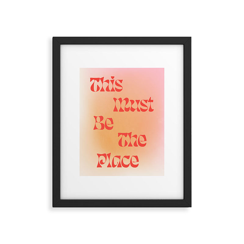 This Must Be The Place: Gradient Edition Framed Art Print Gallery Image 5