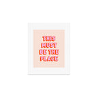 This Must Be The Place: The Peach Edition Art Print Gallery Image 1