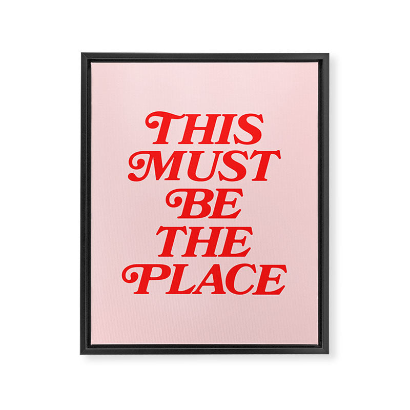 This Must Be The Place Framed Canvas Print Gallery Image 3