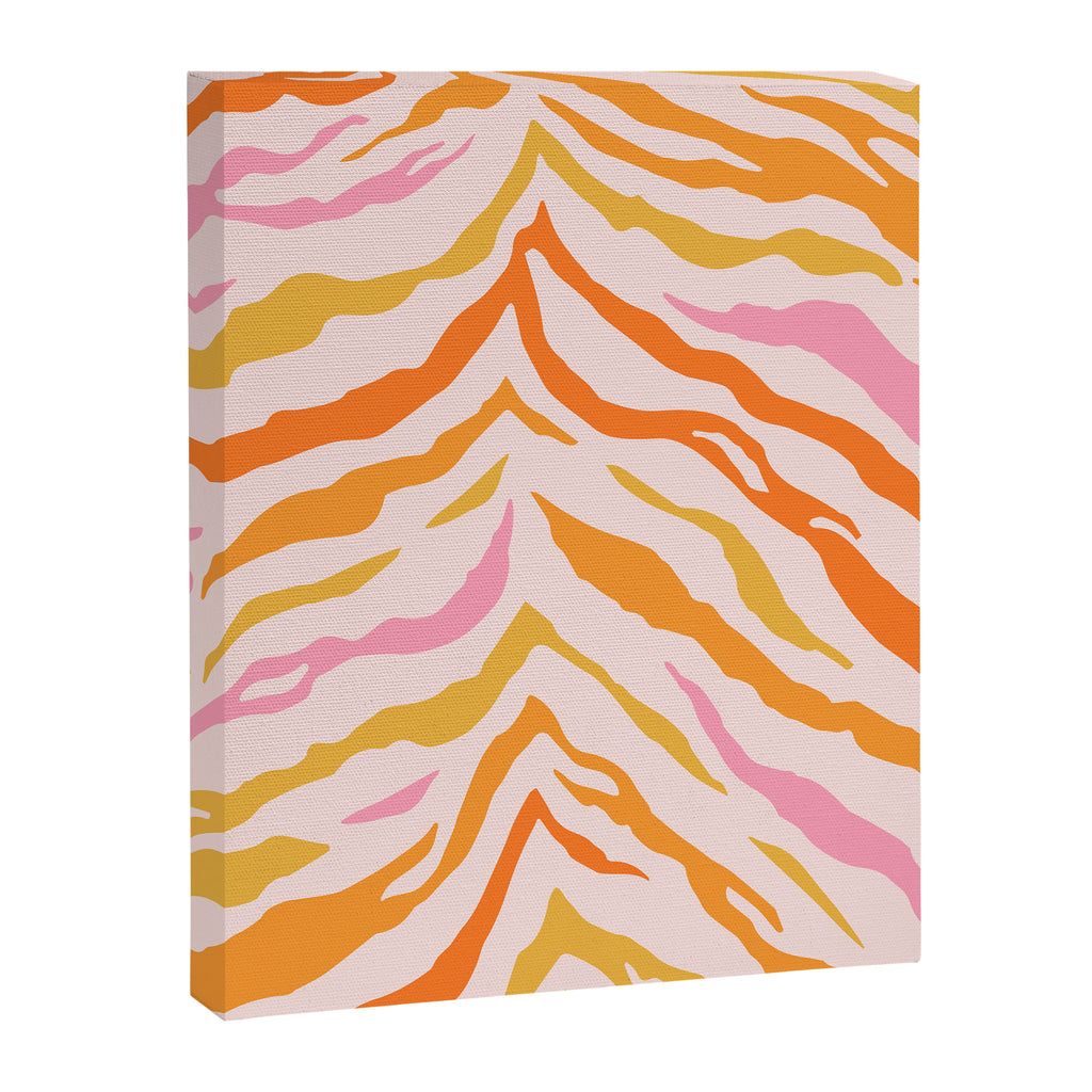 Tiger: PATTERN 07 | The Peach Edition Canvas Print Gallery Image 6