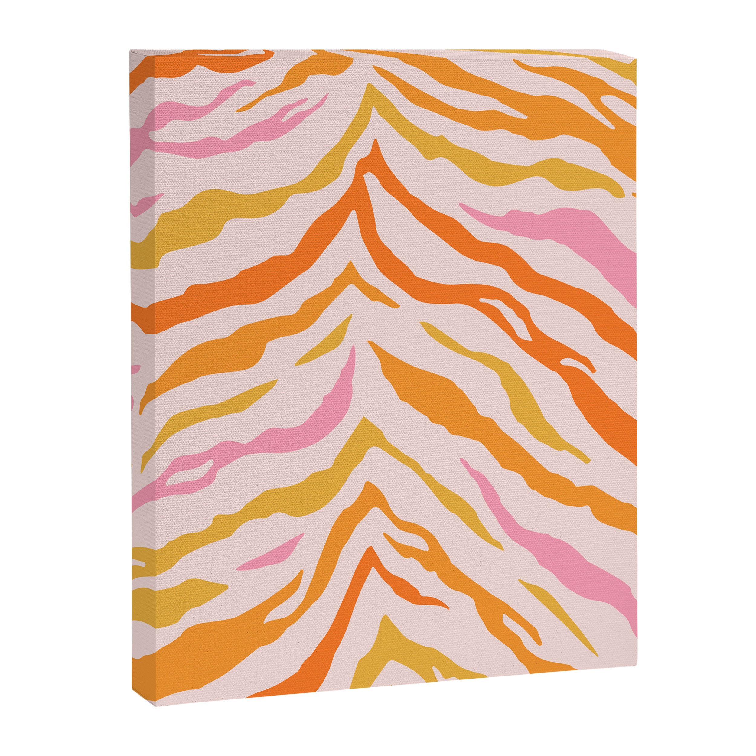 Tiger: PATTERN 07 | The Peach Edition Canvas Print Gallery Image 6