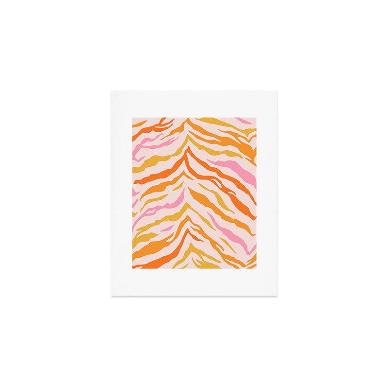 Tiger: PATTERN 07 | The Peach Edition Art Print Gallery Image 1