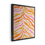 Tiger: PATTERN 07 | The Peach Edition Framed Canvas Print Gallery Image 2