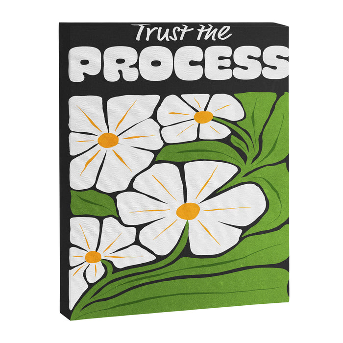 Trust the Process: Flower Market | Typography Edition 01 Canvas Print Gallery Image 1