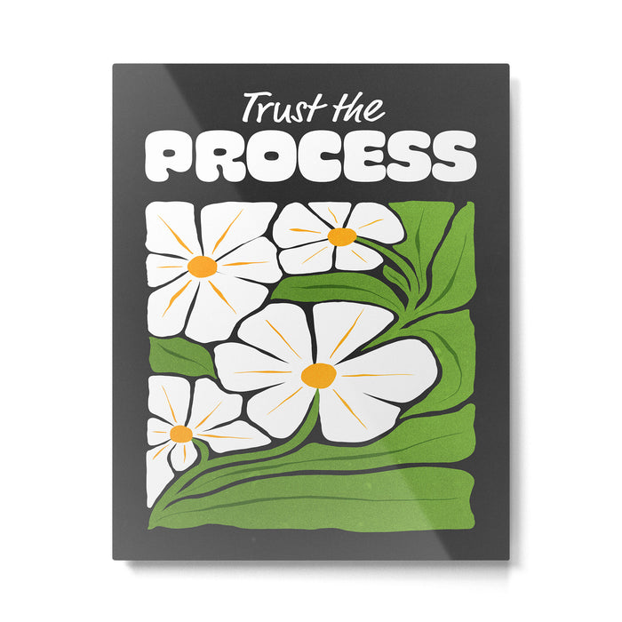 Trust the Process: Flower Market | Typography Edition 01 Metal Print Gallery Image 1