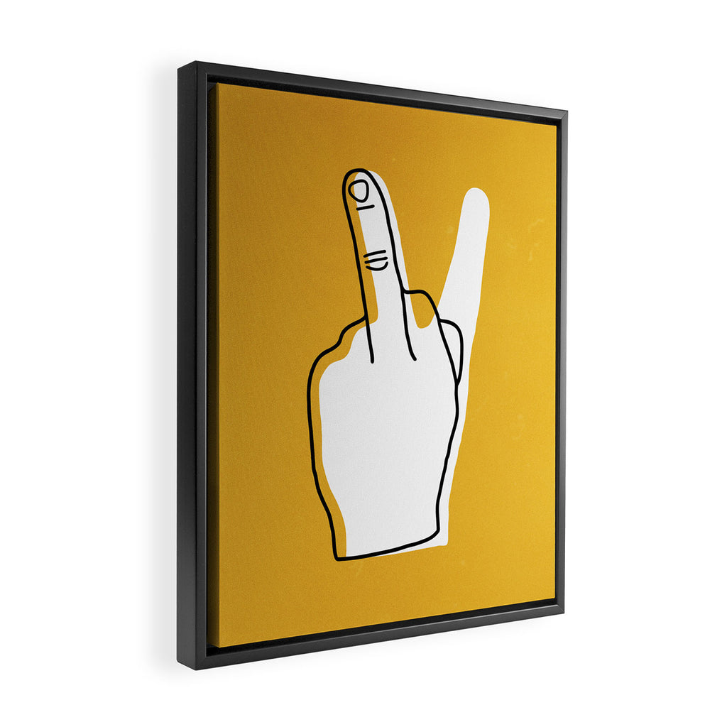 Two Moods Only Framed Canvas Print Gallery Image 2