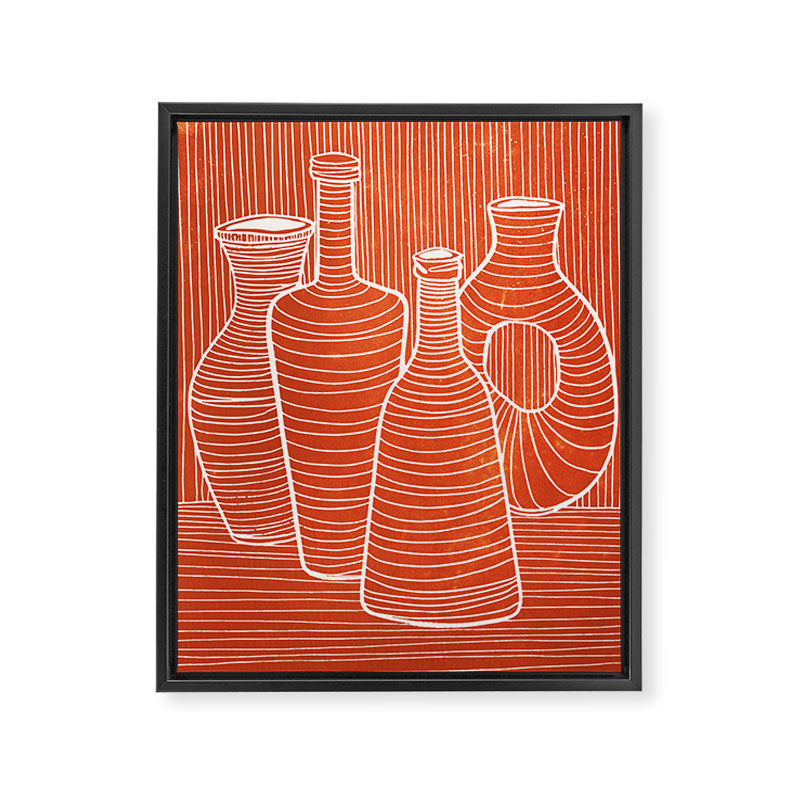 VASES 01: Terracotta Edition Framed Canvas Print Gallery Image 6