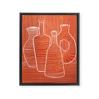 VASES 01: Terracotta Edition Framed Canvas Print Gallery Image 6