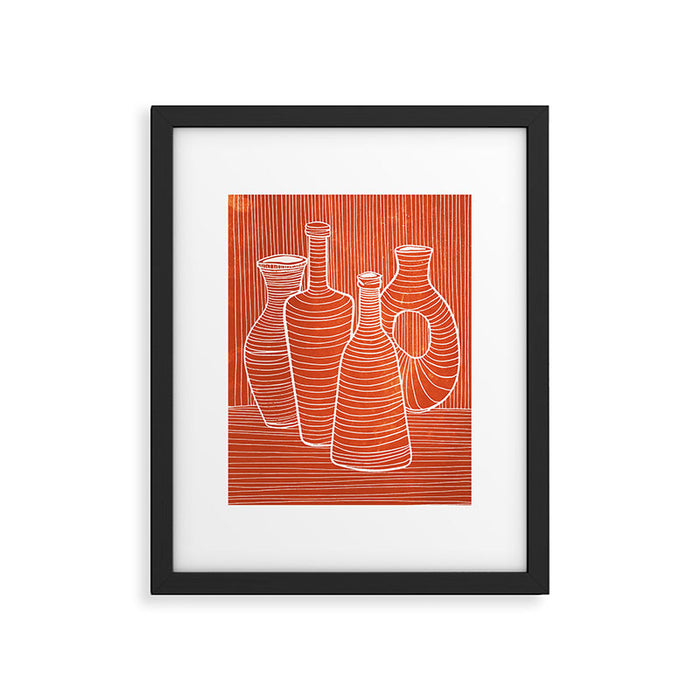 VASES 01: Terracotta Edition Framed Art Print Gallery Image 1