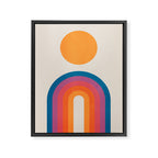 Vintage California Sun: Arches Framed Canvas Print Gallery Image 6