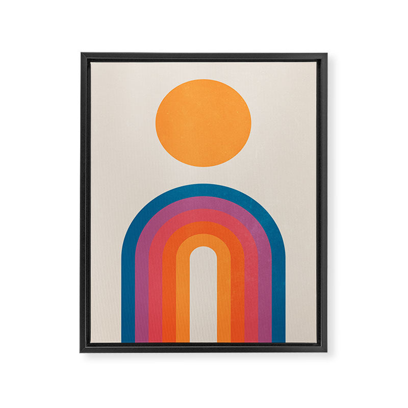 Vintage California Sun: Arches Framed Canvas Print Gallery Image 6