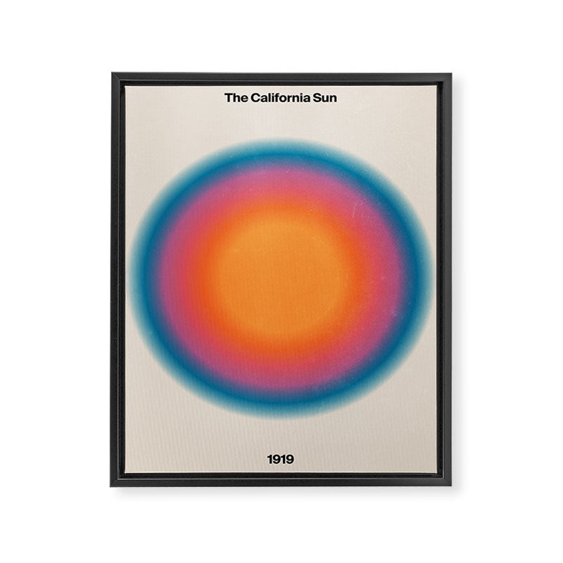 Vintage California Sun: Gradient Edition Framed Canvas Print Gallery Image 6