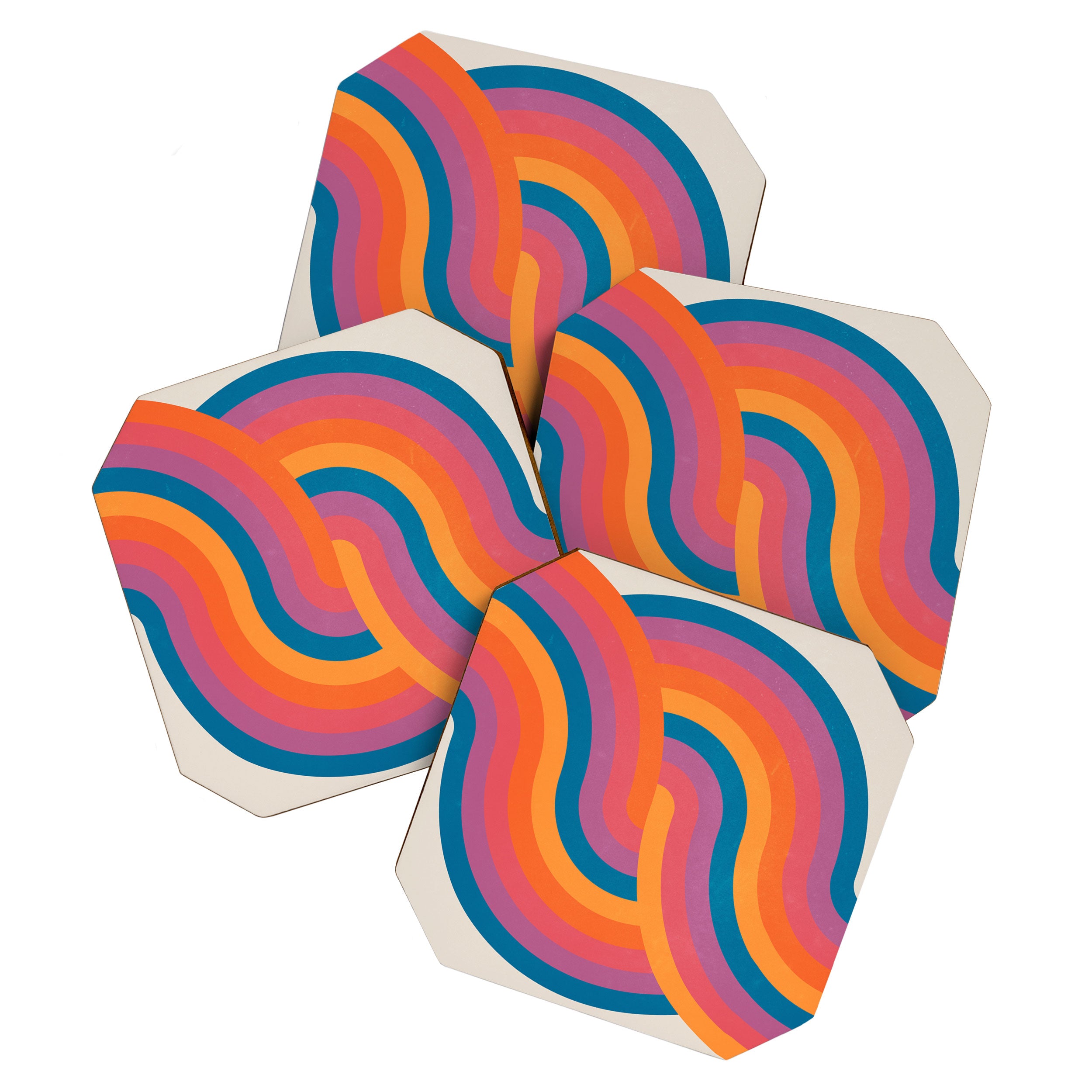 Vintage California Sun: Sacred Geometry Edition Coaster Gallery Image 1