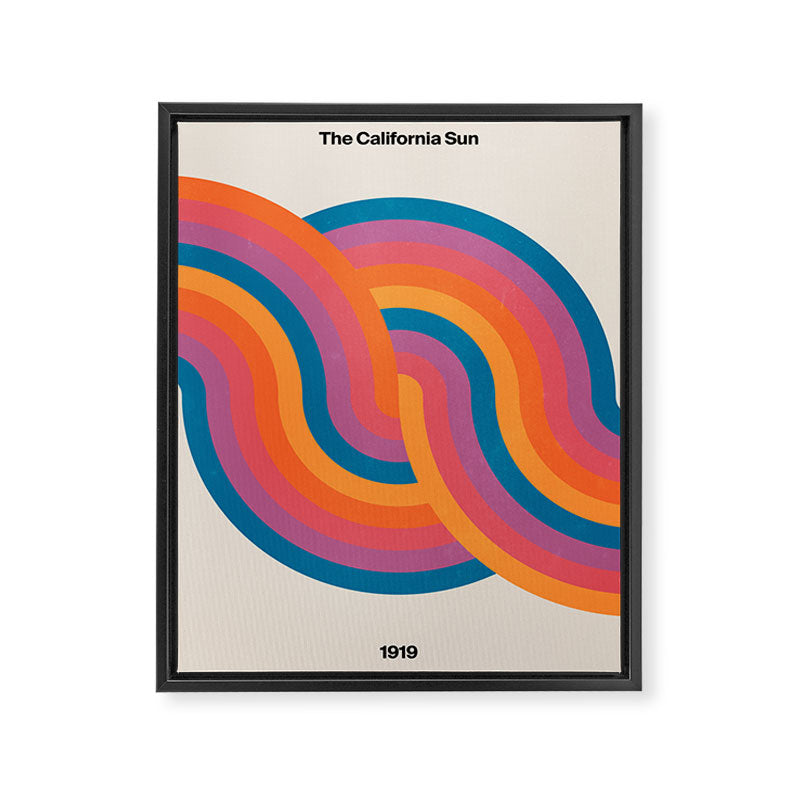 Vintage California Sun: Sacred Geometry Edition Framed Canvas Print Gallery Image 6